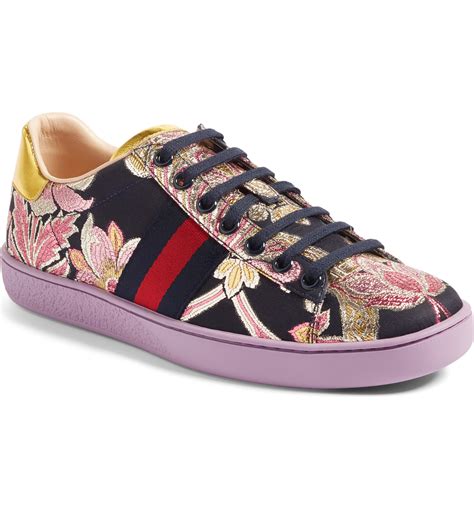 gucci floral aces